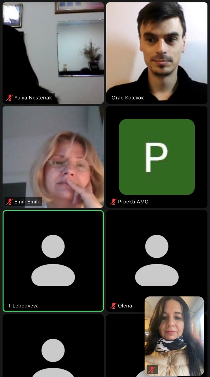 Учасники онлайн-семінару _Репортажі з війни. Поради для журналістів